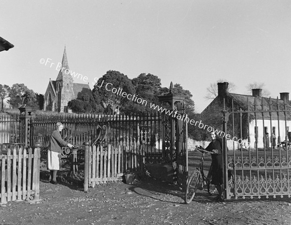 MECHENICALLY OPERATED GATES LEADING TO FACTORY ROAD TO CURRAGMORE